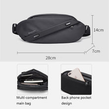 Load image into Gallery viewer, BANGE BG-7295 Men Waterproof Business Casual Chest Bag Messenger Bag