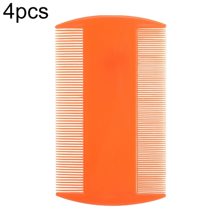 4pcs Pet Comb Double-Sided Comb Dog Cleaning Supplies Cat Comb Pet Grooming Supplies, White, Light Blue, Green, Dark Blue, Orange, Purple