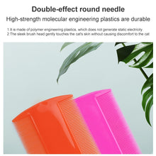 Load image into Gallery viewer, 4pcs Pet Comb Double-Sided Comb Dog Cleaning Supplies Cat Comb Pet Grooming Supplies, White, Light Blue, Green, Dark Blue, Orange, Purple