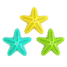 Load image into Gallery viewer, Starfish Voice Pet Dog Toy Molar Stick Leaking Food Dog Toothbrush, Lake Blue, Yellow, Green