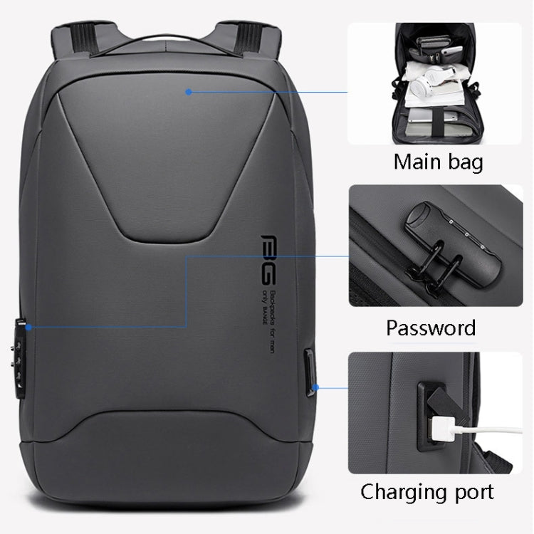 BANEG BG-22188 Fashion Business Anti-Theft Backpack Backpack with External USB Charging Port