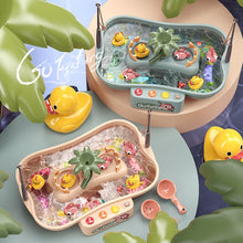 Load image into Gallery viewer, Play House Children Educational Electric Cycle Rotating Fishing Station Summer Water Game Toy Set, Green 6 Ducks, Pink 6 Ducks, Green 3 Fish 3 Ducks, Pink 3 Fish 3 Ducks