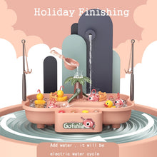 Load image into Gallery viewer, Play House Children Educational Electric Cycle Rotating Fishing Station Summer Water Game Toy Set, Green 6 Ducks, Pink 6 Ducks, Green 3 Fish 3 Ducks, Pink 3 Fish 3 Ducks