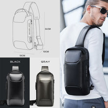 Load image into Gallery viewer, BANGE Men Fashion Chest Bag Carbon Brazing Dimensional Waterproof Messenger Bag