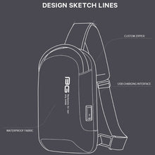 Load image into Gallery viewer, BANGE BG-7221 Men One-Shoulder Bag Casual Business Messenger Oxford Cloth Chest Bag