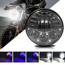 Load image into Gallery viewer, 5.75-inch Aluminum Housing Matrix Angel Eye Motorcycle Headlight