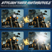 Load image into Gallery viewer, 5.75-inch Aluminum Housing Matrix Angel Eye Motorcycle Headlight