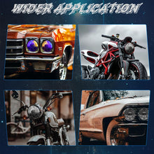 Load image into Gallery viewer, 5.75-inch Aluminum Housing Matrix Angel Eye Motorcycle Headlight