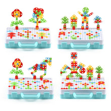 Load image into Gallery viewer, Children Screw-Tightening Electric Drill Toy Manual Assembly Toolbox, Style:, 2D Plane + Electric Drill (189 PCS), 3D + Electric Drill (276 PCS), 3D + Electric Drill (316 PCS), 3D + Electric Drill (466 PCS), 2D + Electric Drill + Charger (189 PCS)     ...