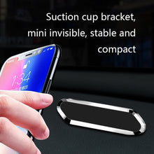 Load image into Gallery viewer, F601 4 PCS One Word Long Magnet Car Bracket Car Navigation Lazy Magnetic Metal Bracket, Water Chestnut Black, Water Chestnut Silver, Water Chestnut Gold, Rounded Black, Rounded Silver, Rounded Gold