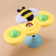 Load image into Gallery viewer, 3 In 1 Fingertip Spinner Baby Rattle Three-Color Insect Sucker Turn And Turn Fun Baby Bath Toy, Fingertip Spinner