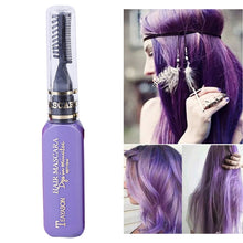 Load image into Gallery viewer, One-time Hair Temporary Color Hair Dye Non-toxic DIY Hair Color Mascara Dye Cream Hair