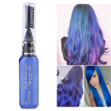 Load image into Gallery viewer, One-time Hair Temporary Color Hair Dye Non-toxic DIY Hair Color Mascara Dye Cream Hair