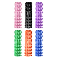 Load image into Gallery viewer, 3 in 1 Eva Foam Roller Hollow Muscle Relaxation Roller Yoga Column Set, Length:, 33cm (Blue Crescent), 33cm (Pink Crescent ), 33cm  (Purple Crescent ), 45cm (Pink Crescent), 45cm (Purple Crescent ), 45cm (Blue Crescent), 45cm (Pink Wolf Tooth )        ...