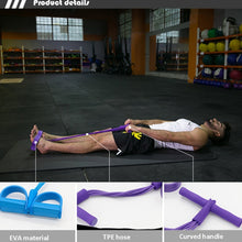 Load image into Gallery viewer, Multifunctional Four-Tube Pedal Puller Pedal Elastic Rope Sit-Ups Aid Abdomen Fitness Equipment
