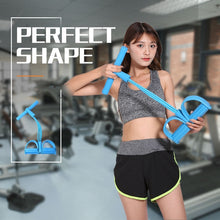 Load image into Gallery viewer, Multifunctional Four-Tube Pedal Puller Pedal Elastic Rope Sit-Ups Aid Abdomen Fitness Equipment