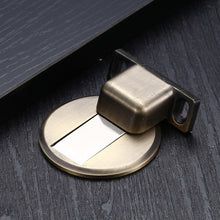 Load image into Gallery viewer, Zinc Alloy Non-Perforated Suction Silent Strong Magnetic Door Stopper, Red Ancient, Brushed Steel, Black, White, Yellow, Bright Gold, Bronze