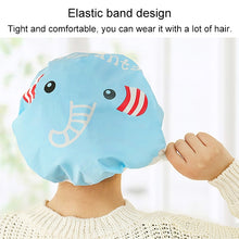 Load image into Gallery viewer, 3 PCS Cute Cartoon Shower Bath Cap Saunas Lace Elastic Band Cap Hair Protective Cap, 3 PCS Yellow Duck, 3 PCS Blue Elephant, 3 PCS Grey Panda, 3 PCS Pink Rabbit, 3 PCS Lion