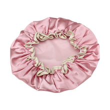 Load image into Gallery viewer, Lovely Thick Women Satin Colorful Double Waterproof Hair Cover Bathing Cap, Pink, Gold, Grey