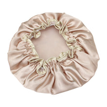 Load image into Gallery viewer, Lovely Thick Women Satin Colorful Double Waterproof Hair Cover Bathing Cap, Pink, Gold, Grey