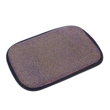 Load image into Gallery viewer, Car Diamond Armrest Box Cushion Personalized Car Decorations Dirt And Non-Slip, Black Colorful Diamond, Black White Diamond, Black Blue Diamond, Black Green Diamond