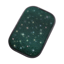 Load image into Gallery viewer, Car Diamond Armrest Box Cushion Personalized Car Decorations Dirt And Non-Slip, Black Colorful Diamond, Black White Diamond, Black Blue Diamond, Black Green Diamond