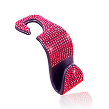 Load image into Gallery viewer, 3 PCS Car Rear Seat Hooks Car Seats Multi-Function Diamond-Studded Hooks, White Diamond, Colorful Diamond, Black Diamond, Blue Diamond, Emerald, Gray Diamond, Pink Diamond, Red Diamond