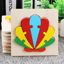 Load image into Gallery viewer, 5 PCS Wooden Cartoon Animal Puzzle Early Education Small Jigsaw Puzzle Building Block Toy For Children