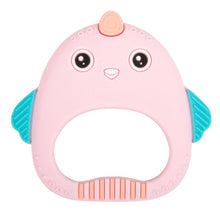 Load image into Gallery viewer, MJYJ019 Silicone Baby Teether Children Molar Stick Toy, Pink, Blue, Orange, Small Fish-Blue, Small Fish-Pink, Small Fish-Green, Fox-Blue, Fox-Pink, Fox-Green, Monkey-Pink, Monkey-Orange, Monkey-Coffee, Kitten-Coffee, Kitten-Blue, Kitten-Pink