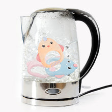 Load image into Gallery viewer, MJYJ019 Silicone Baby Teether Children Molar Stick Toy, Pink, Blue, Orange, Small Fish-Blue, Small Fish-Pink, Small Fish-Green, Fox-Blue, Fox-Pink, Fox-Green, Monkey-Pink, Monkey-Orange, Monkey-Coffee, Kitten-Coffee, Kitten-Blue, Kitten-Pink