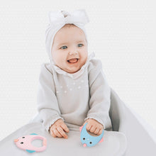 Load image into Gallery viewer, MJYJ019 Silicone Baby Teether Children Molar Stick Toy, Pink, Blue, Orange, Small Fish-Blue, Small Fish-Pink, Small Fish-Green, Fox-Blue, Fox-Pink, Fox-Green, Monkey-Pink, Monkey-Orange, Monkey-Coffee, Kitten-Coffee, Kitten-Blue, Kitten-Pink