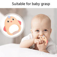 Load image into Gallery viewer, MJYJ019 Silicone Baby Teether Children Molar Stick Toy, Pink, Blue, Orange, Small Fish-Blue, Small Fish-Pink, Small Fish-Green, Fox-Blue, Fox-Pink, Fox-Green, Monkey-Pink, Monkey-Orange, Monkey-Coffee, Kitten-Coffee, Kitten-Blue, Kitten-Pink