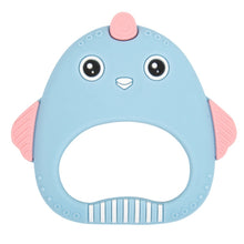 Load image into Gallery viewer, MJYJ019 Silicone Baby Teether Children Molar Stick Toy, Pink, Blue, Orange, Small Fish-Blue, Small Fish-Pink, Small Fish-Green, Fox-Blue, Fox-Pink, Fox-Green, Monkey-Pink, Monkey-Orange, Monkey-Coffee, Kitten-Coffee, Kitten-Blue, Kitten-Pink