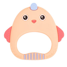 Load image into Gallery viewer, MJYJ019 Silicone Baby Teether Children Molar Stick Toy, Pink, Blue, Orange, Small Fish-Blue, Small Fish-Pink, Small Fish-Green, Fox-Blue, Fox-Pink, Fox-Green, Monkey-Pink, Monkey-Orange, Monkey-Coffee, Kitten-Coffee, Kitten-Blue, Kitten-Pink