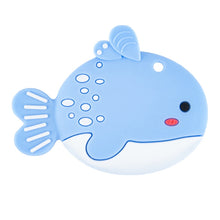 Load image into Gallery viewer, MJYJ019 Silicone Baby Teether Children Molar Stick Toy, Pink, Blue, Orange, Small Fish-Blue, Small Fish-Pink, Small Fish-Green, Fox-Blue, Fox-Pink, Fox-Green, Monkey-Pink, Monkey-Orange, Monkey-Coffee, Kitten-Coffee, Kitten-Blue, Kitten-Pink