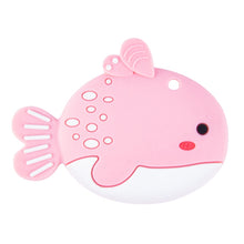 Load image into Gallery viewer, MJYJ019 Silicone Baby Teether Children Molar Stick Toy, Pink, Blue, Orange, Small Fish-Blue, Small Fish-Pink, Small Fish-Green, Fox-Blue, Fox-Pink, Fox-Green, Monkey-Pink, Monkey-Orange, Monkey-Coffee, Kitten-Coffee, Kitten-Blue, Kitten-Pink