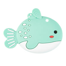 Load image into Gallery viewer, MJYJ019 Silicone Baby Teether Children Molar Stick Toy, Pink, Blue, Orange, Small Fish-Blue, Small Fish-Pink, Small Fish-Green, Fox-Blue, Fox-Pink, Fox-Green, Monkey-Pink, Monkey-Orange, Monkey-Coffee, Kitten-Coffee, Kitten-Blue, Kitten-Pink