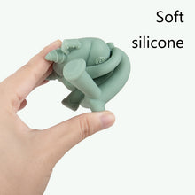 Load image into Gallery viewer, Three-Dimensional Cartoon Silicone Baby Teether Molar Rods Children Toys Maternal And Child Supplies, Gray Green, Beige, Light Coffee, Peach Powder, Scalper, Pink Sheep, Yellow Sheep, Coffee  Sheep, Green Sheep, Beige Sheep