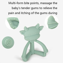 Load image into Gallery viewer, Three-Dimensional Cartoon Silicone Baby Teether Molar Rods Children Toys Maternal And Child Supplies, Gray Green, Beige, Light Coffee, Peach Powder, Scalper, Pink Sheep, Yellow Sheep, Coffee  Sheep, Green Sheep, Beige Sheep