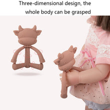Load image into Gallery viewer, Three-Dimensional Cartoon Silicone Baby Teether Molar Rods Children Toys Maternal And Child Supplies, Gray Green, Beige, Light Coffee, Peach Powder, Scalper, Pink Sheep, Yellow Sheep, Coffee  Sheep, Green Sheep, Beige Sheep