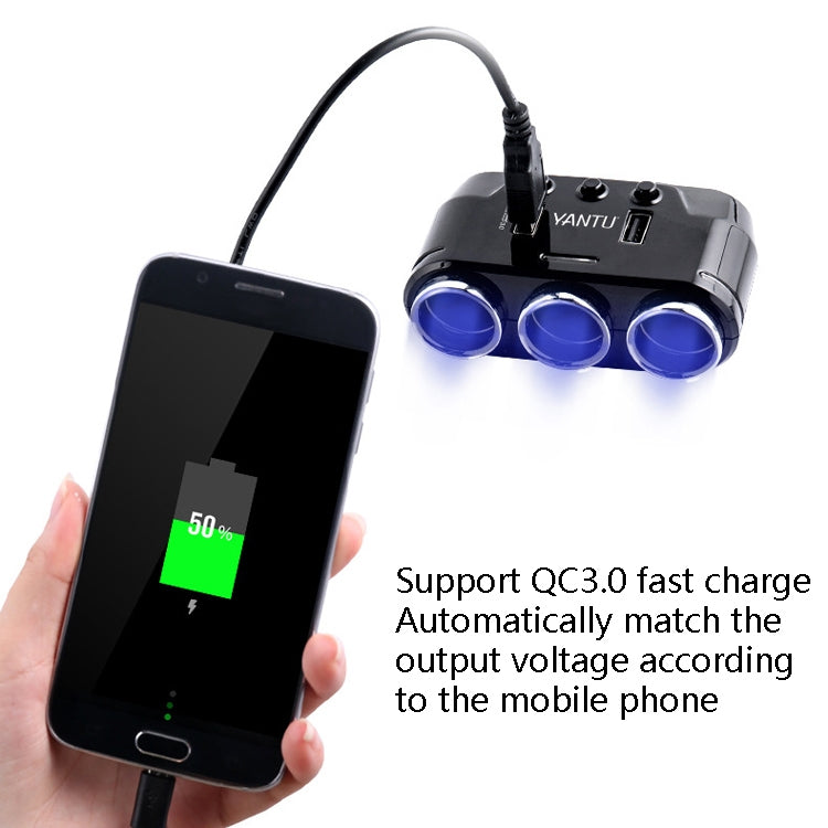 YANTU B39 Cigarette Lighters Cars Multifunctional Usb Fast Charging Car Charger, Wired Non-voltage, Wired Voltage, Wireless Non-voltage, Wireless Voltage, Wireless Qualcomm Non-Voltage, Wireless Qualcomm Voltage, Wireless High-power Non-voltage        ...
