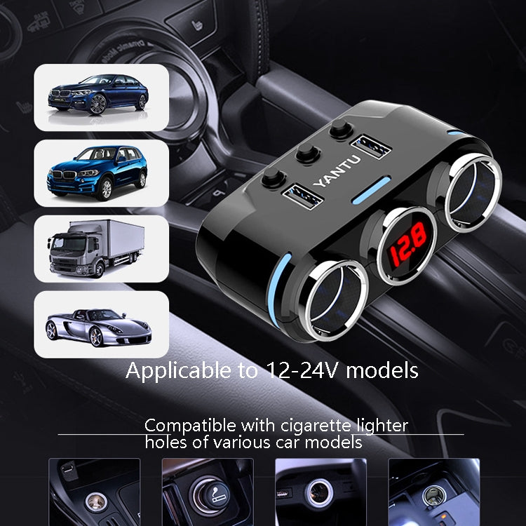 YANTU B39 Cigarette Lighters Cars Multifunctional Usb Fast Charging Car Charger, Wired Non-voltage, Wired Voltage, Wireless Non-voltage, Wireless Voltage, Wireless Qualcomm Non-Voltage, Wireless Qualcomm Voltage, Wireless High-power Non-voltage        ...