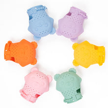 Load image into Gallery viewer, 2 PCS Baby Molar Gloves Children Soothing Silicone Teether Molar Stick Maternal And Child Toy, 2pcs Blue, 2pcs Orange, 2pcs Pink, 2pcs Yellow, 2pcs Purple, 2pcs Green