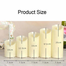 Load image into Gallery viewer, 3 PCS LED Electronic Candle Light Birthday Wedding Home Decoration Props Candle Holder, Battery Powered, Size:, Battery Powered 7.5 x 10CM, Battery Powered 7.5 x 12.5CM, Battery Powered 7.5 x 15CM, Battery Powered 7.5 x 17.5CM, Battery Powered 7.5 x 20CM