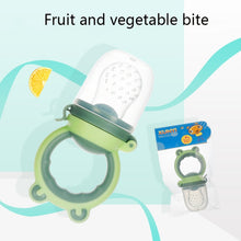 Load image into Gallery viewer, Baby Fruit And Vegetable Food Supplement Food Fruit Bite Bag, S Green, M Green, L Green, S Purple, M Purple, L Purple, S Blue, M Blue, L Blue, S Pink, M Pink, L Pink