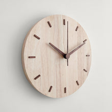 Load image into Gallery viewer, Solid Wooden Wall Clock Home Living Room Wall Clock Decorative Clock, Solid Wooden Wall Clock