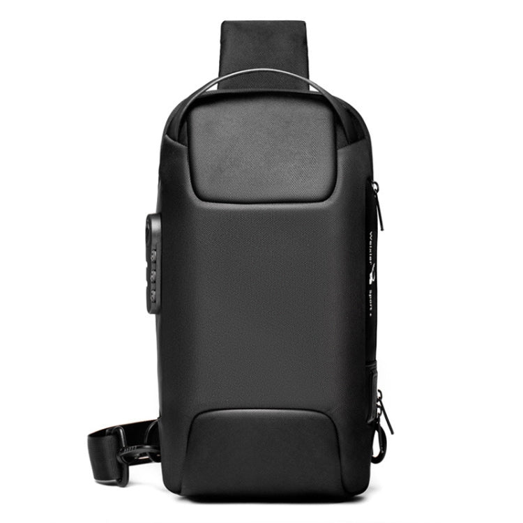 WEIXIER 9529 Chest Bag Men Canvas Casual Anti-theft One-Shoulder Bag