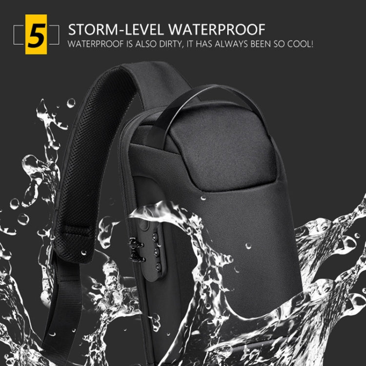 WEIXIER 9529 Chest Bag Men Canvas Casual Anti-theft One-Shoulder Bag