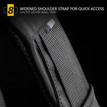 Load image into Gallery viewer, WEIXIER 9529 Chest Bag Men Canvas Casual Anti-theft One-Shoulder Bag