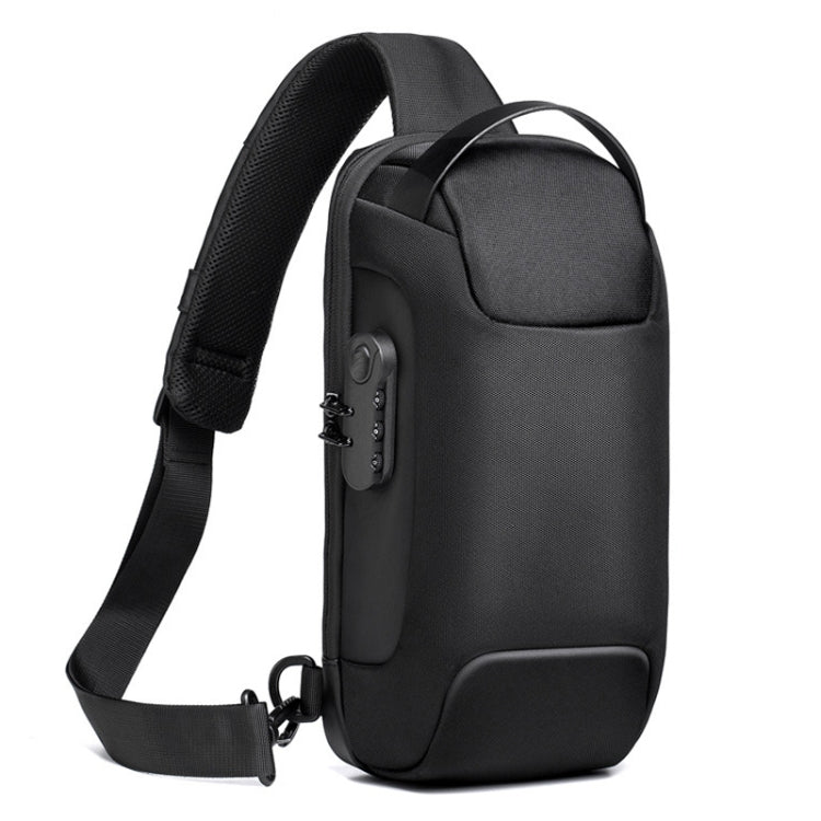 WEIXIER 9529 Chest Bag Men Canvas Casual Anti-theft One-Shoulder Bag